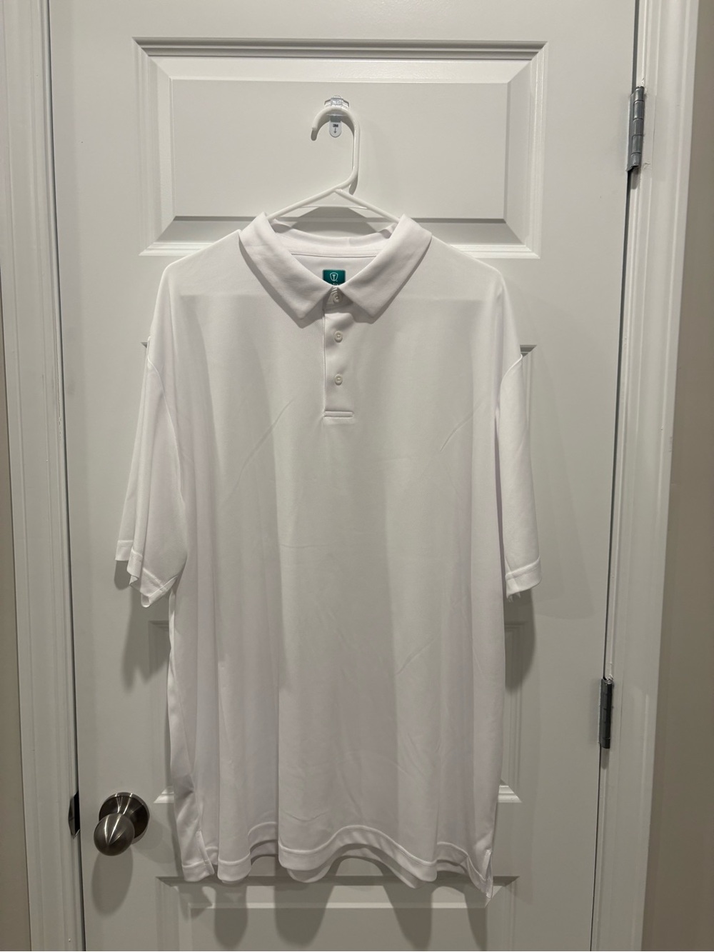 PGA Tour White Short-Sleeve Polo